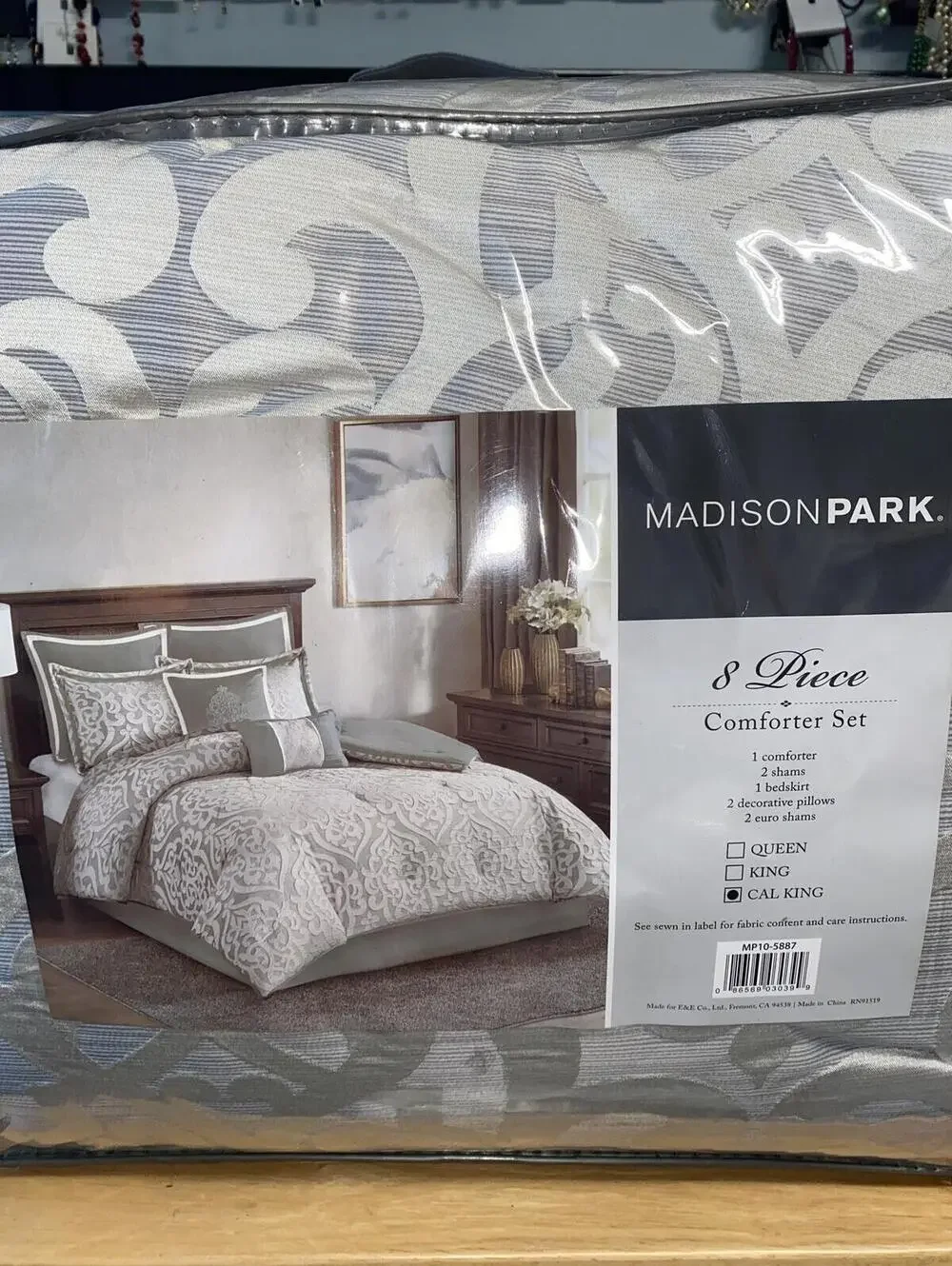 Madison Park Odette Jacquard 8-Pc. Comforter Set, California King, NWT